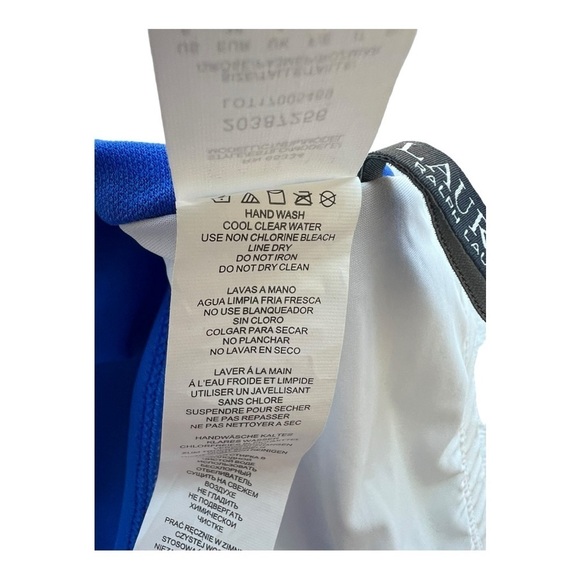 Lauren Ralph Lauren Blue High Rise Ombré Swim Separate Bottoms S 20387256 Size 6 - Picture 10 of 14